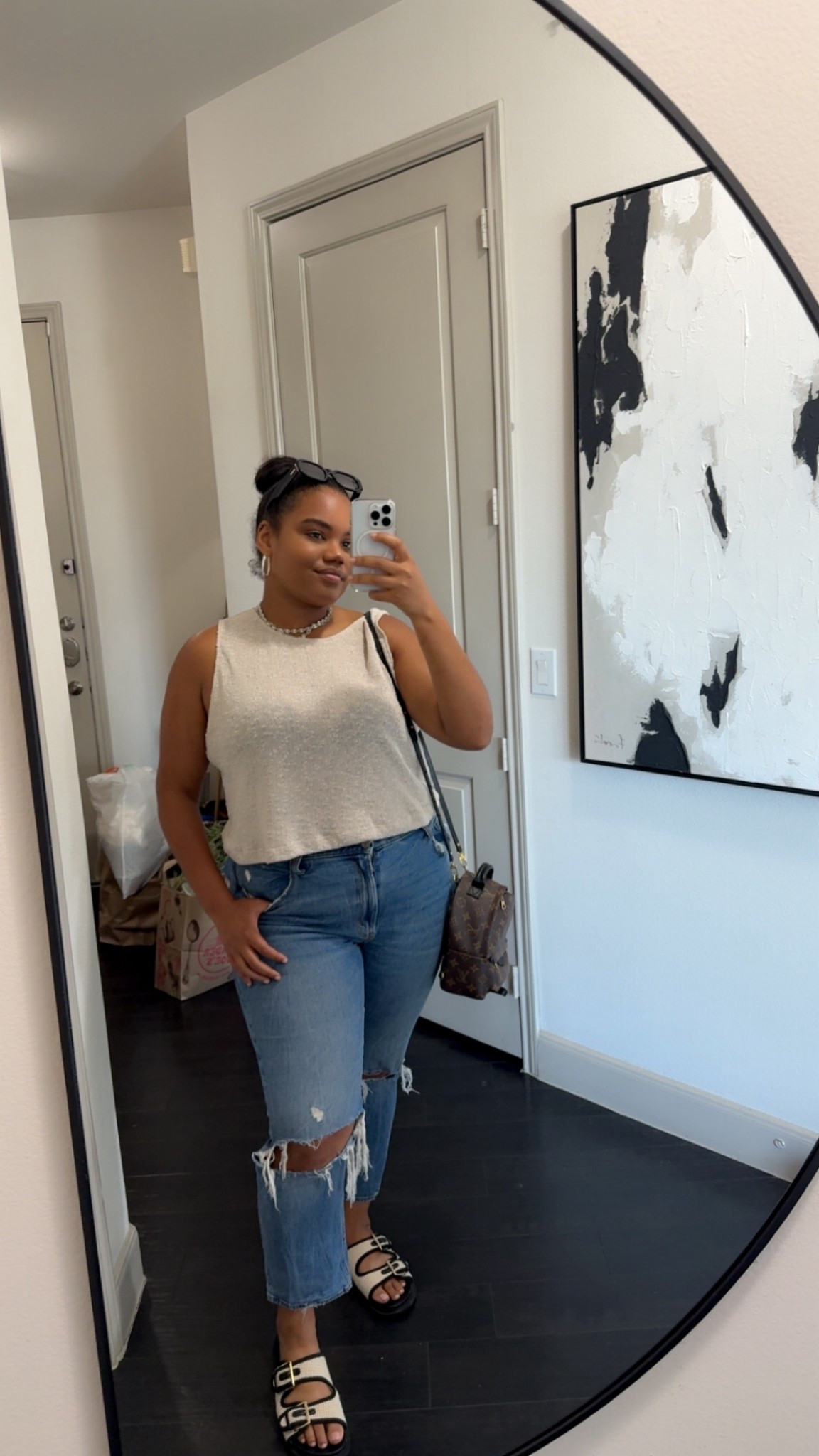 Everyday simple outfit for summer! 
Top XL
Jeans 33


#LTKPlusSize #LTKSummerEdit #LTKSaleAlert