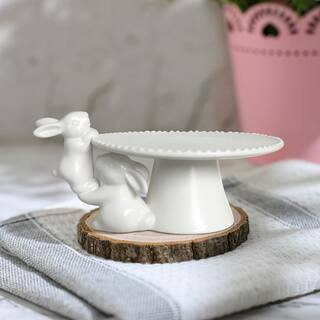 10" Ceramic Bunny Cake Stand by Ashland® | Michaels Stores
