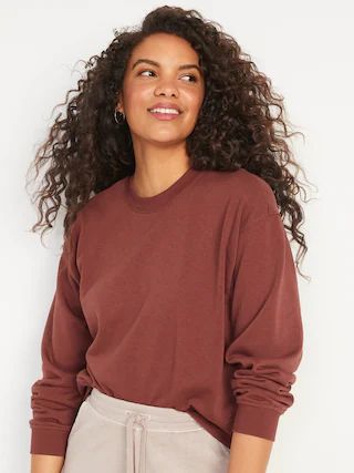 Cropped Vintage French-Terry Sweatshirt for Women | Old Navy (US)