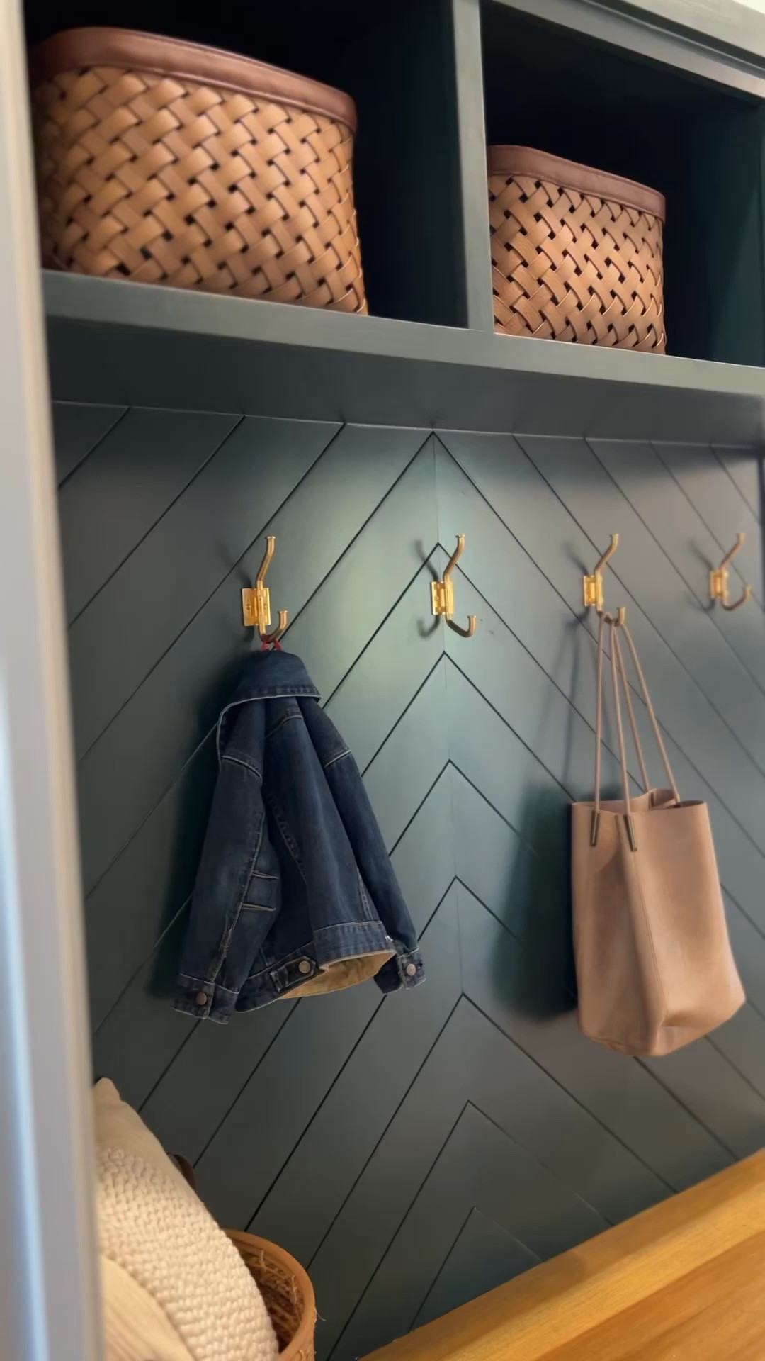 Mudroom hooks, brass hooks, Swivel hook