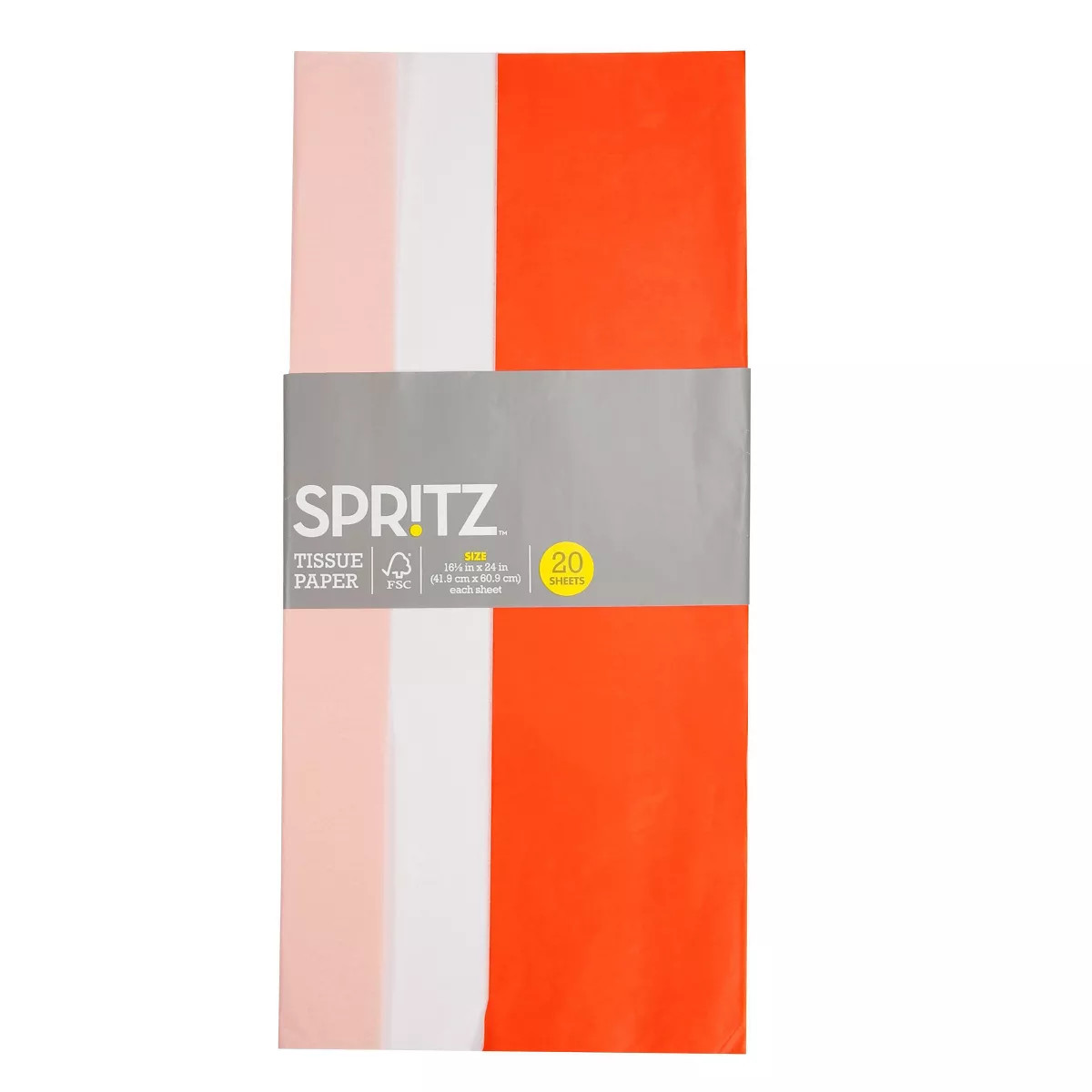 Valentine's Day 20ct Banded Tissue Pink White/Red - Spritz™ | Target