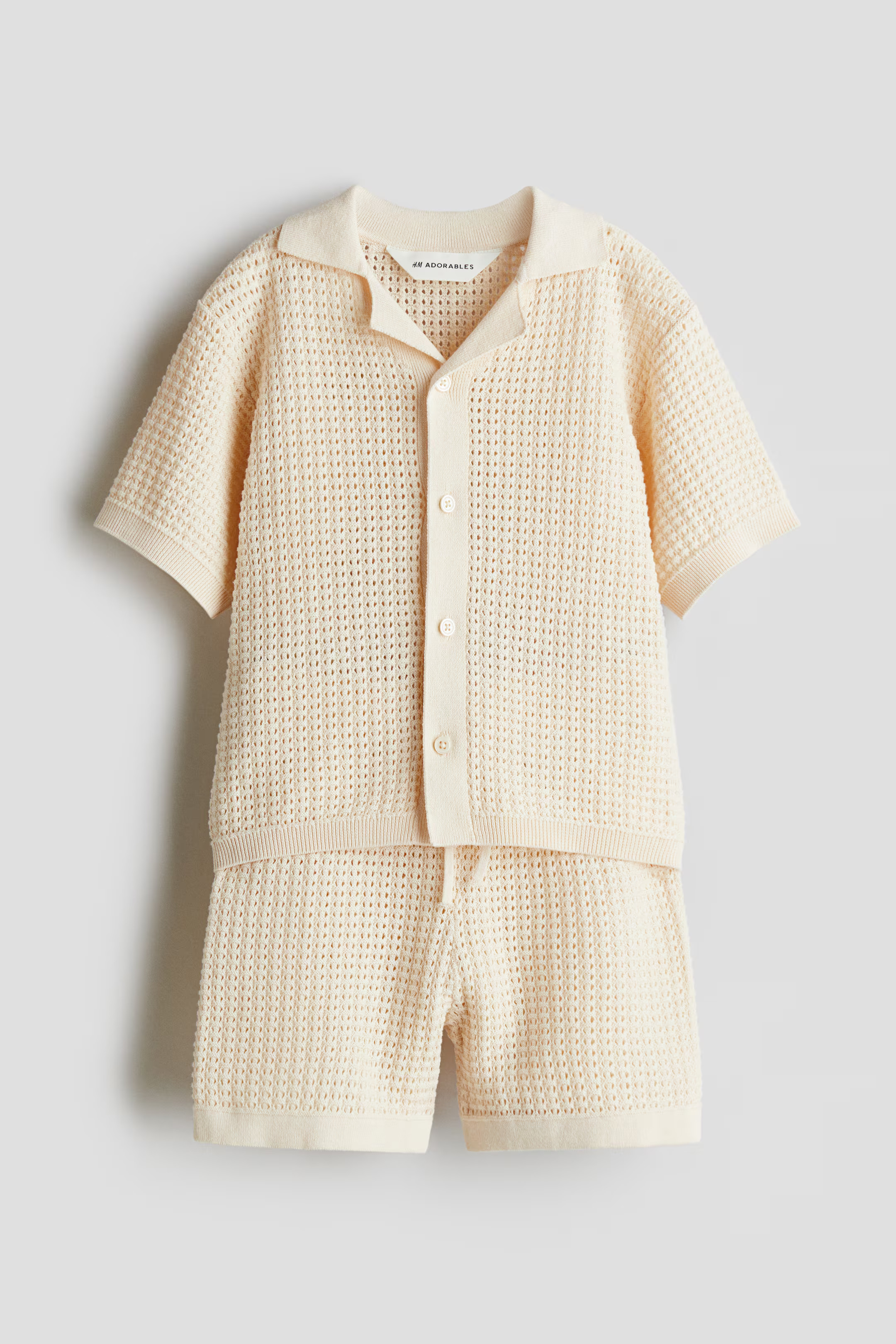 2-piece pointelle-knit cotton set | H&M (UK, MY, IN, SG, PH, TW, HK)