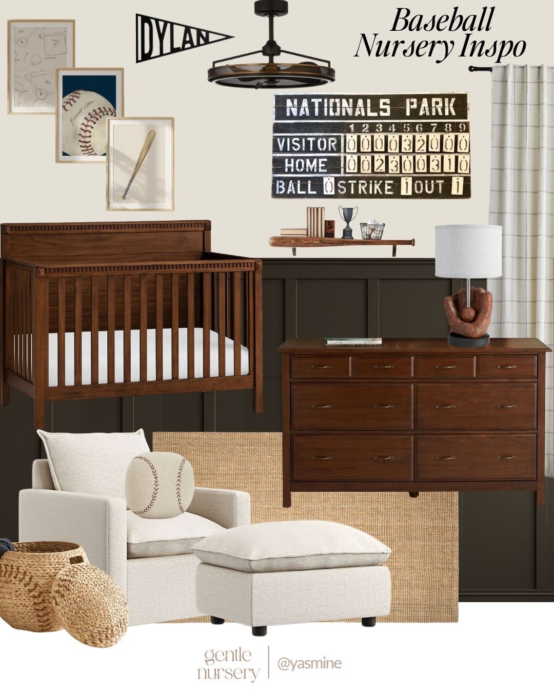 Baseball Nursery Inspo ⚾️

#LTKBaby #LTKBump