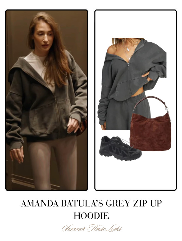 Amanda Batula's Grey Zip Up Hoodie 

 