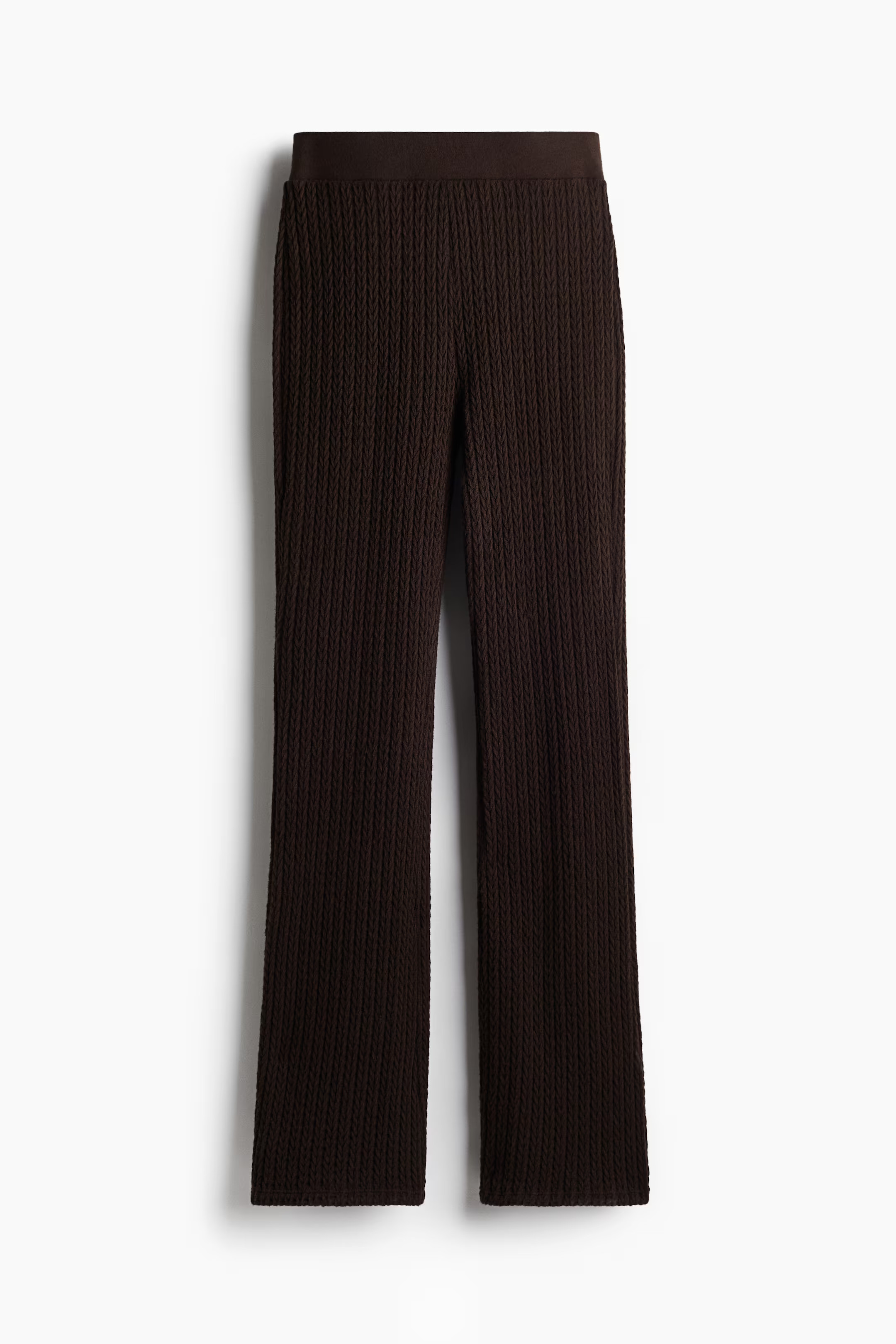 Flared Cable-Knit-Look Pants | H&M (US + CA)