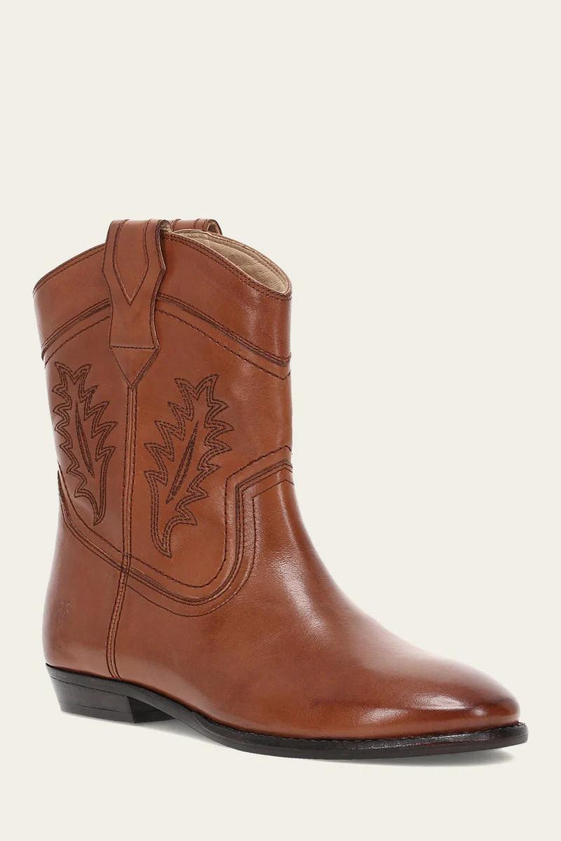 Women's Cinnamon Blair Western Deco Booties | The Frye Company | FRYE