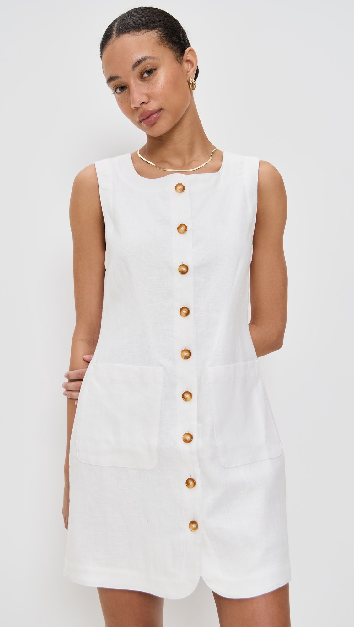 Emma Button Down Mini Dress | Shopbop