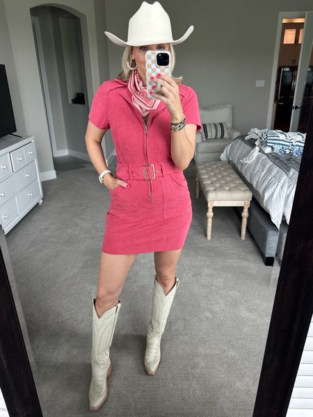 Country concert outfit inspo! This cute little dress is from Amazon. Wearing a medium! Comes in tons of colors! I’ve linked lots of other options too! 

#LTKstyletip #LTKFestival #LTKfindsunder50