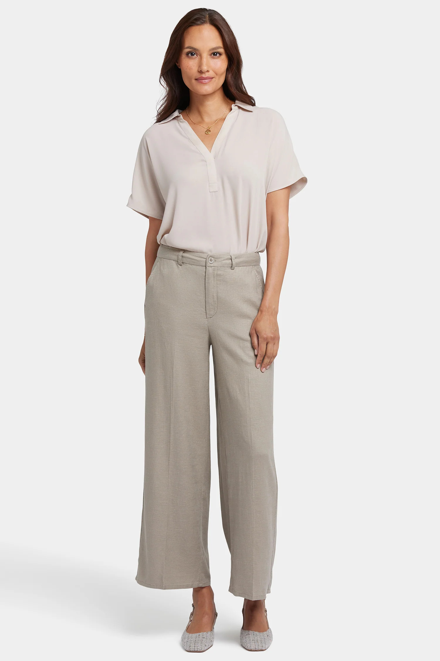 Morgan Trouser Pants - Saddlewood | NYDJ