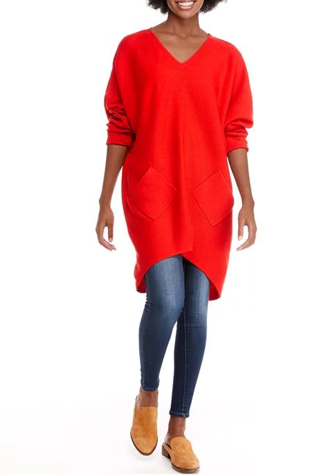 Women's Long Sleeve Tunic Sweater | Belk