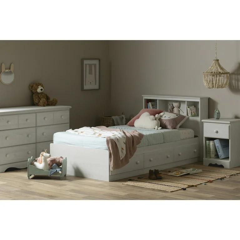 South Shore Summer Breeze, Coastal Bed, Twin White | Walmart (US)