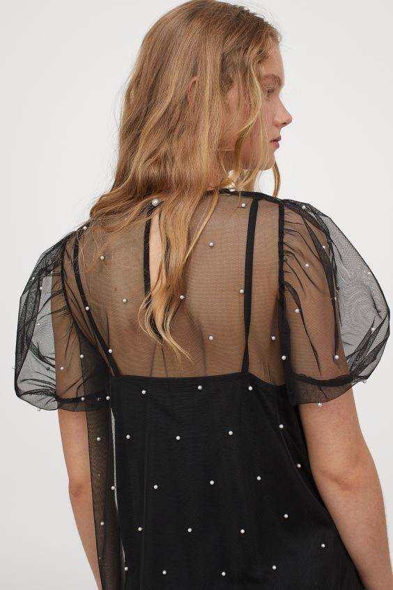 Beaded Mesh Dress | H&M (US + CA)