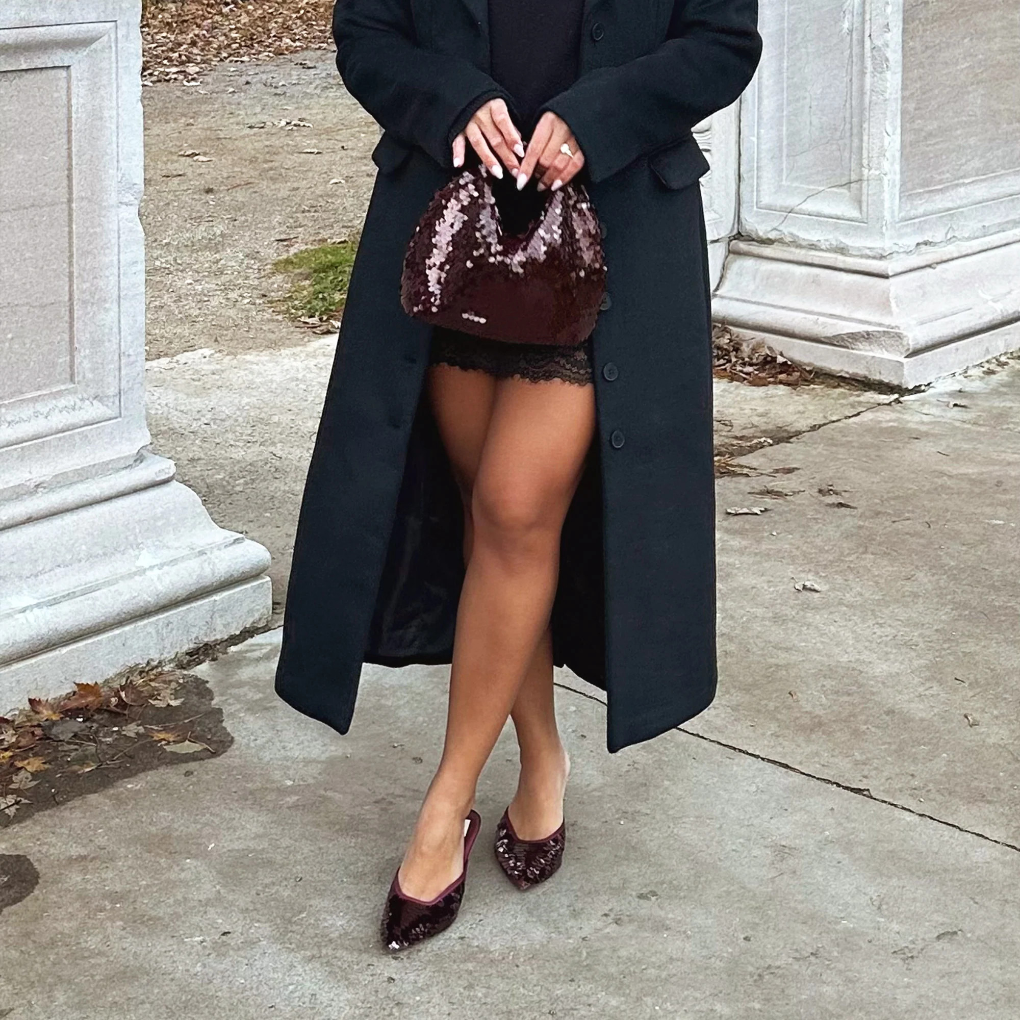 Cleo Sequin Heels Cranberry Sequin | DolceVita.com