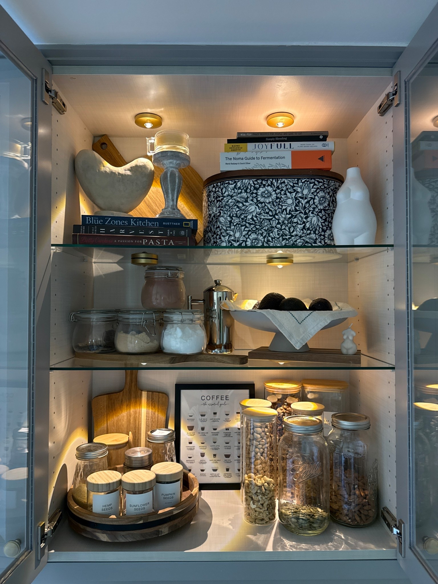 I'm obsessed with this lighting from Amazon! My curated coffee bar with everything we use. Simple and organized 🖤☕️

#LTKMothersDay #LTKmomlife #LTKHome