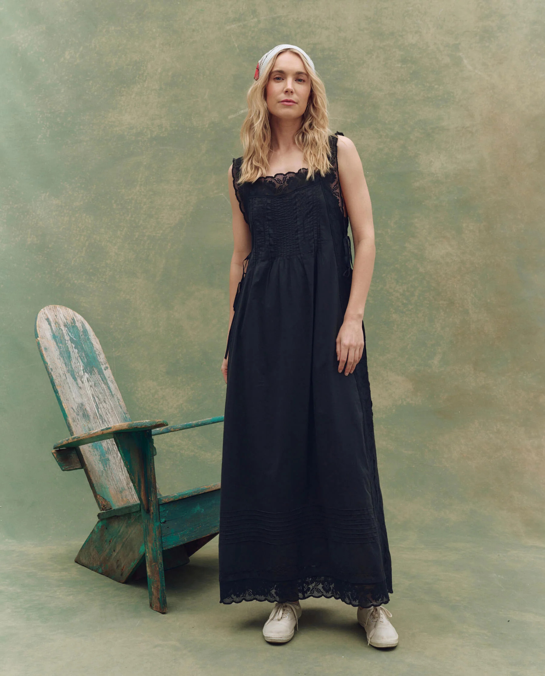 The Attic Lace Dress. -- Black | THE GREAT.