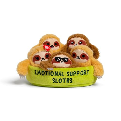 Emotional Support Pals Sloths by Relatable - Cute Stuffed Animals and Toys, Squishy Toys and Plushies, Great Gift Ideas for Loved Ones of All Ages - Includes 5 Plushies with Plush Carrying Basket | Amazon (US)