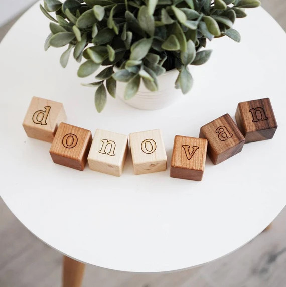 Personalized Blocks Personalized Gift Baby Name Blocks Baby Blocks Baby Shower Gift Wood Blocks W... | Etsy (US)