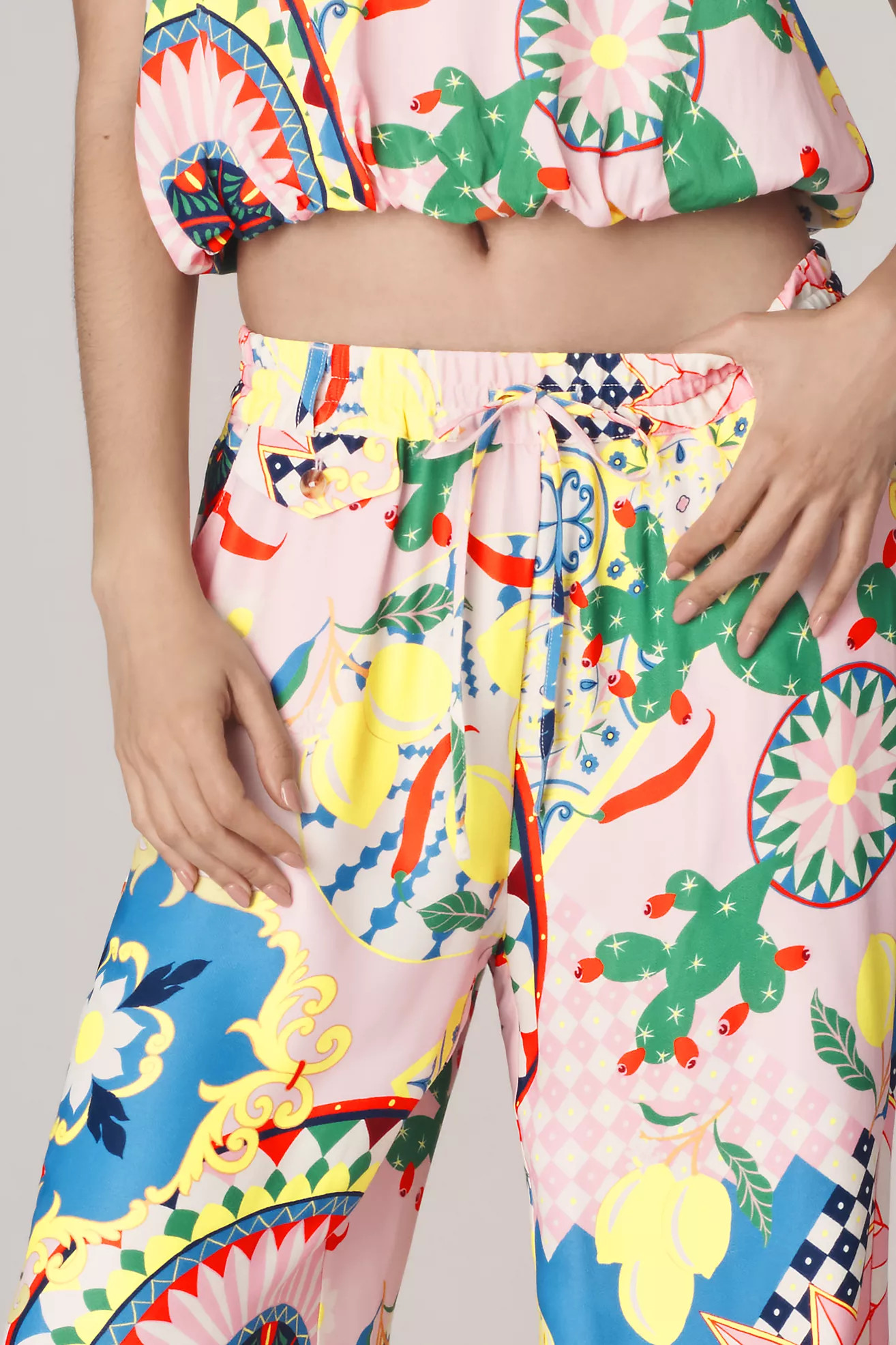 Maeve Straight-Leg Pull-On Silk Pants | Anthropologie (US)