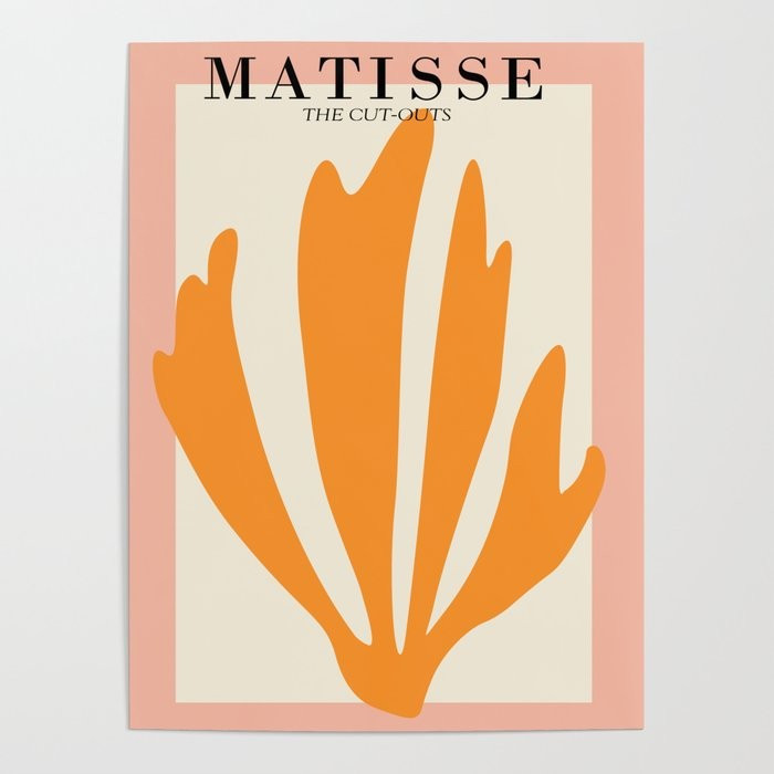 Henri matisse the cut outs contemporary, modern minimal art Poster | Society6