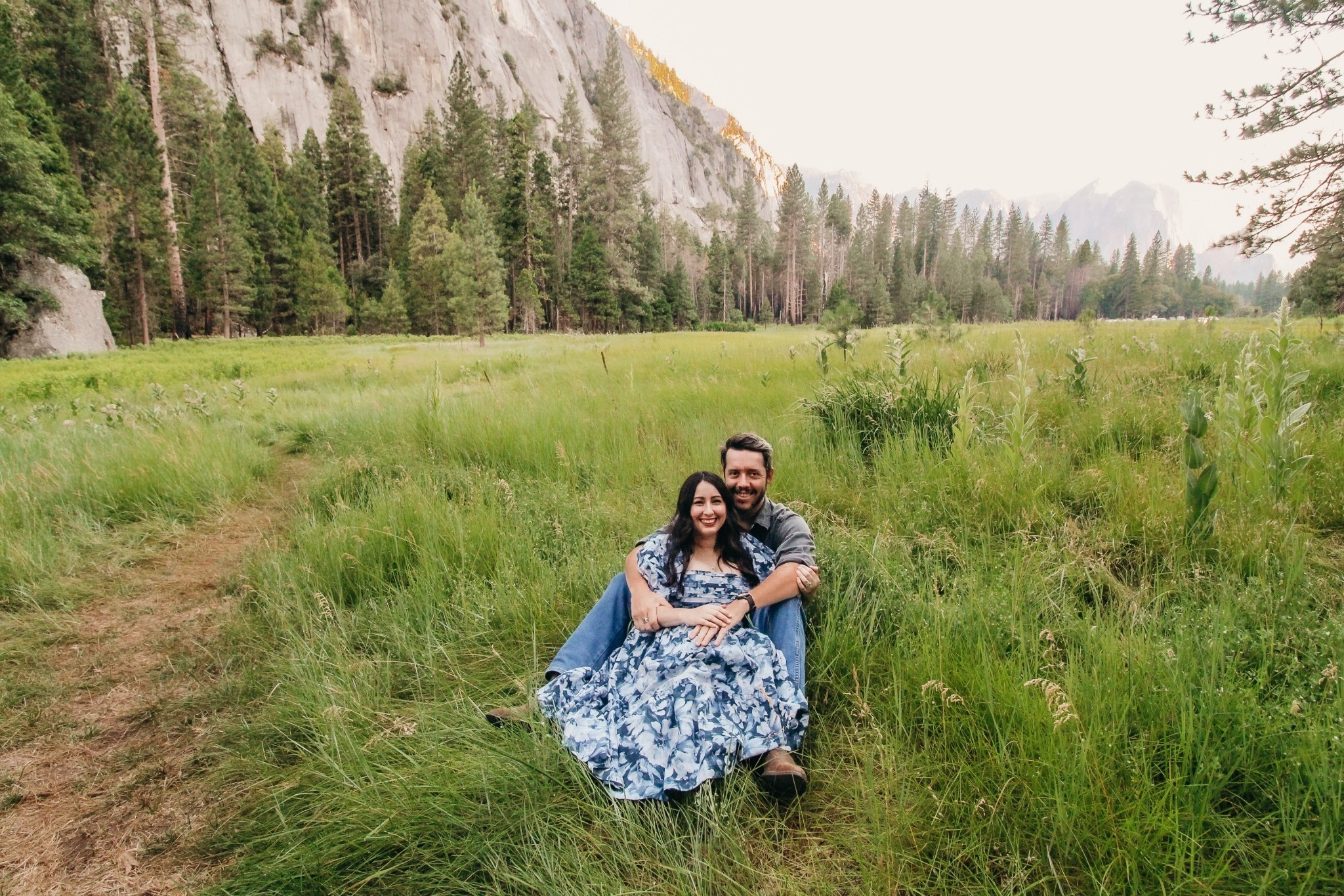 Couples photos in Yosemite National Park | Abercrombie midi Emerson poplin dress | Sale / Clearance 

#LTKFindsUnder100 #LTKSaleAlert #LTKPetite