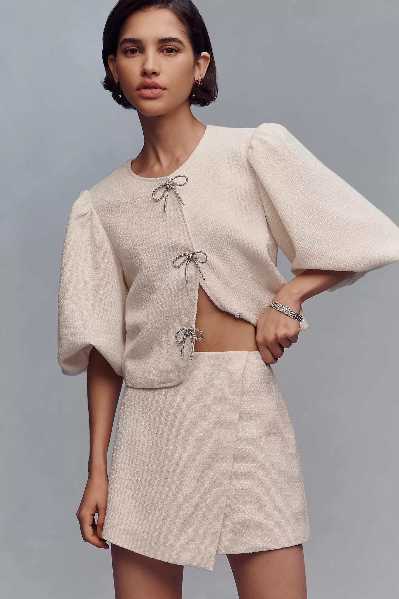 Dolan Left Coast Tweed Wrap Skort | Anthropologie (US)