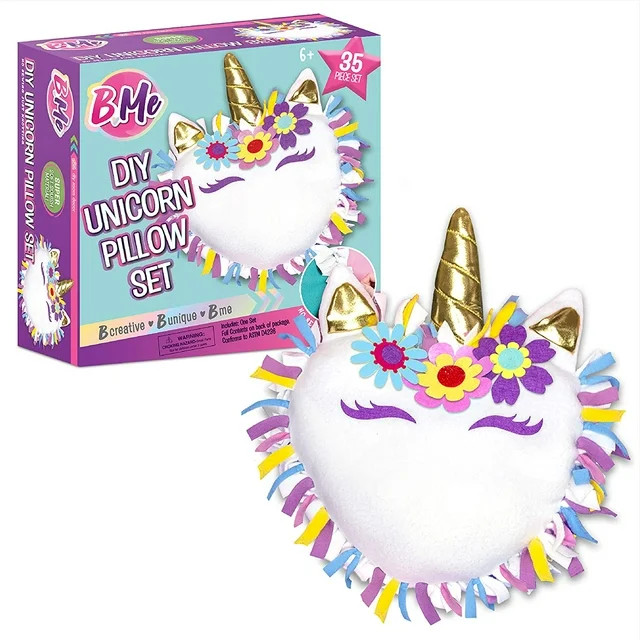 Creative Kids Unicorn Pillow Art & Craft Kit (35 Pieces) | Walmart (US)