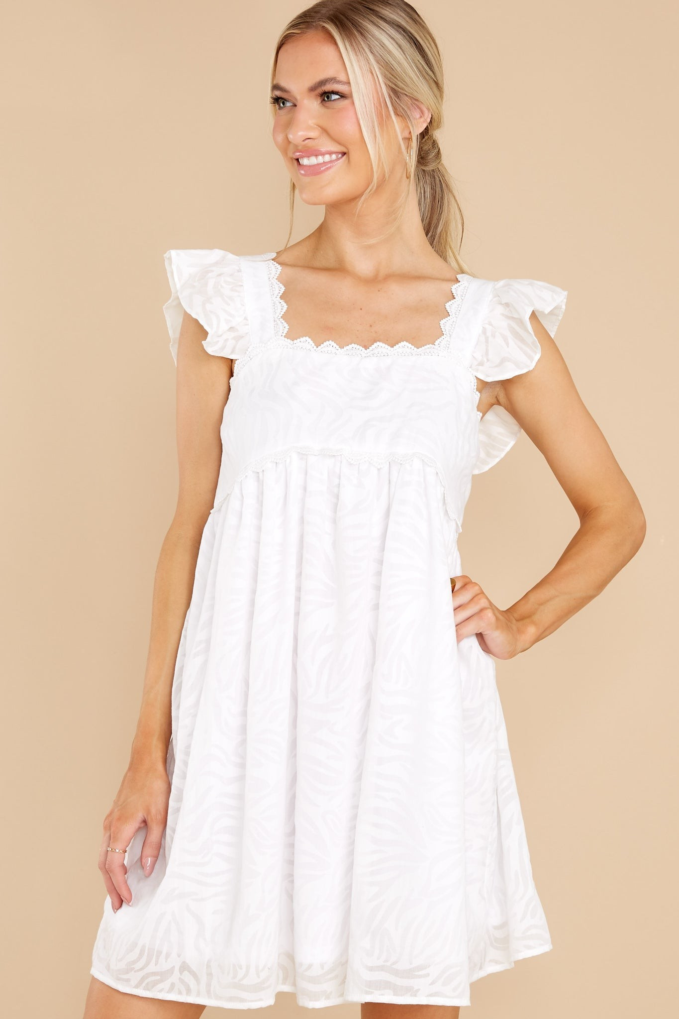 Only The Fairest White Dress | Red Dress 