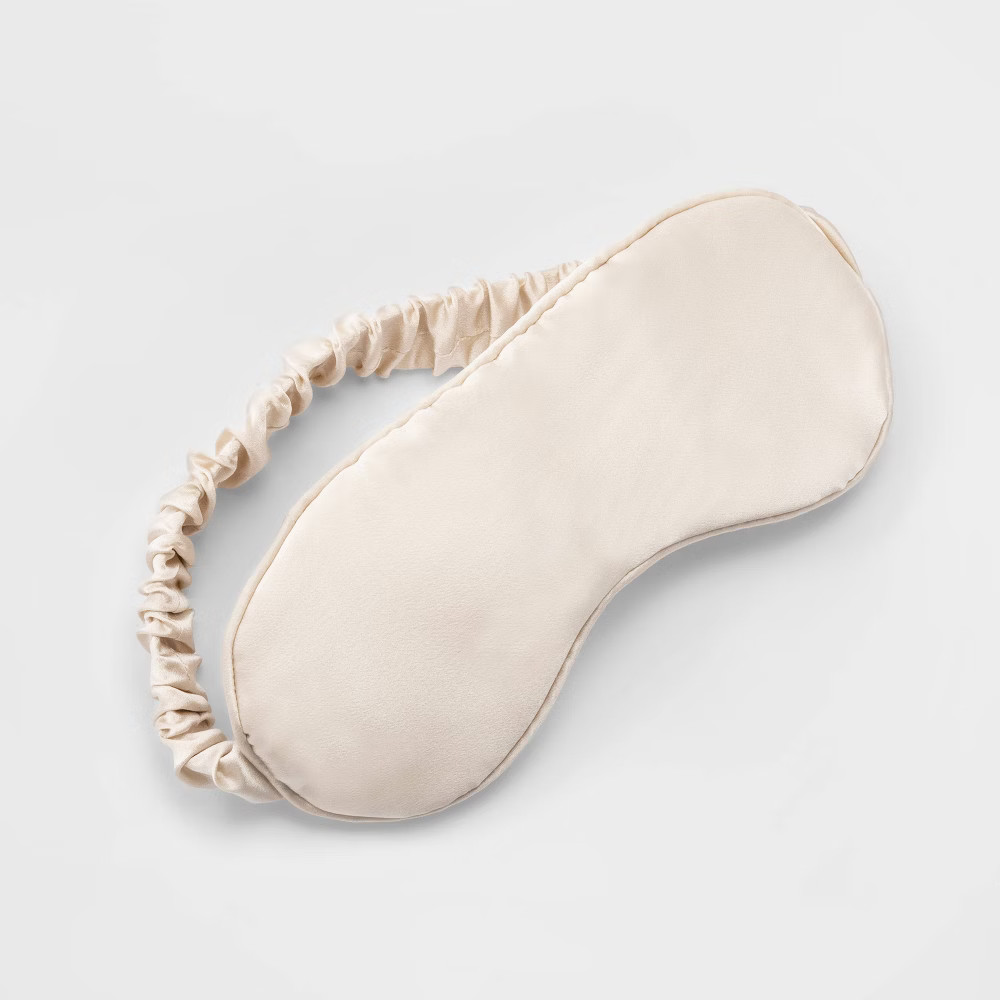 Solid Silk Eye Mask Natural - Casaluna | Target