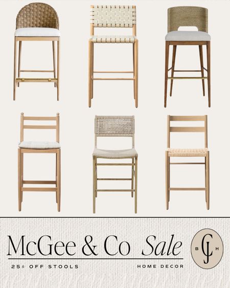 Counter and bar stools 25% off during McGee & Co memorial sale!