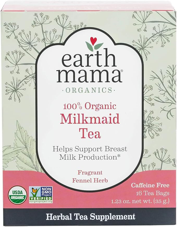 Organic Milkmaid Tea by Earth Mama | Supports Healthy Breastmilk Production and Lactation, Herbal... | Amazon (US)