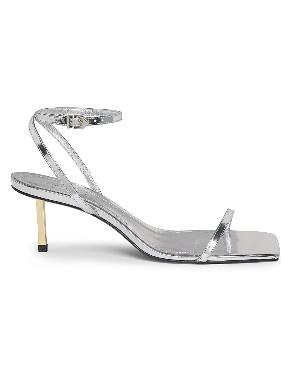 Women's Sam 65MM Leather Sandals - Prata - Size 9 | Saks Fifth Avenue