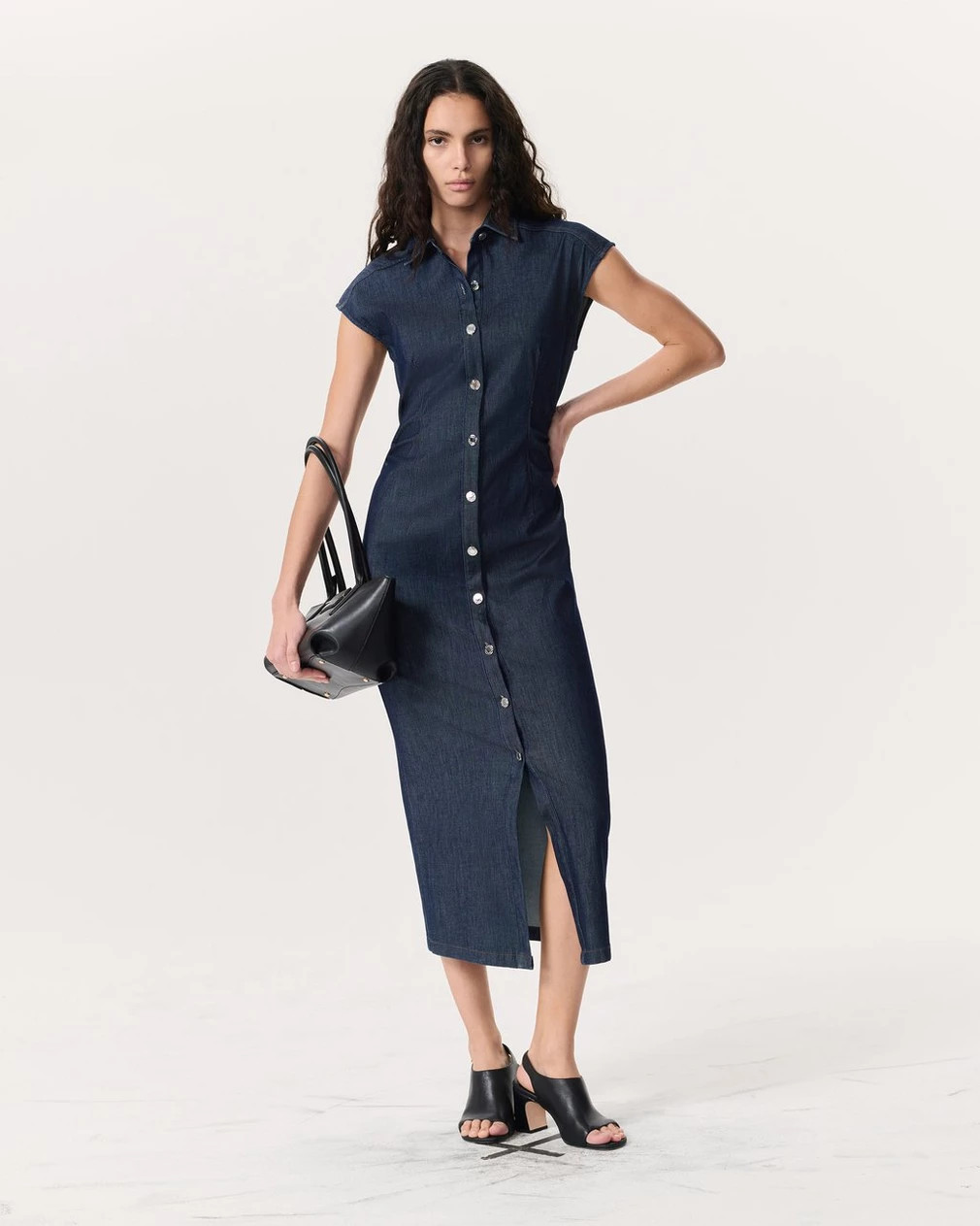 rbAIRFLEX Leah Denim Midi Dress | rag & bone