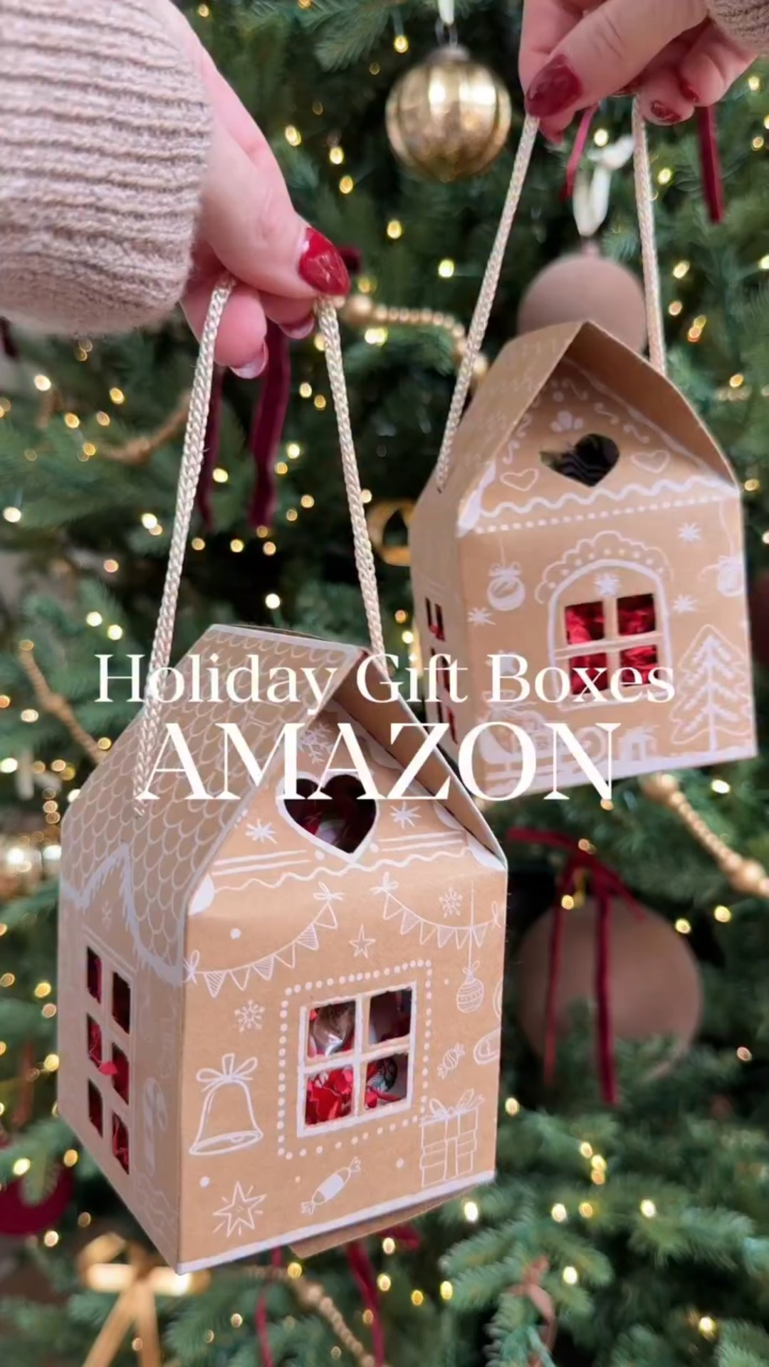 $1 Gift Boxes perfect for teachers, co-workers, neighbors etc. They fit gifts cards, candy, and cookies too! Plus they are so cute & come in a pack of 24 🎁🎁🎁 Perfect Christmas gifts! 

#LTKHoliday #LTKSeasonal #LTKGiftGuide