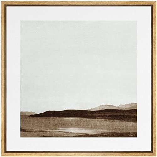 SIGNWIN Framed Canvas Print Wall Art Minimalist Abstract Mountain Landscape View Nature Wildernes... | Amazon (US)