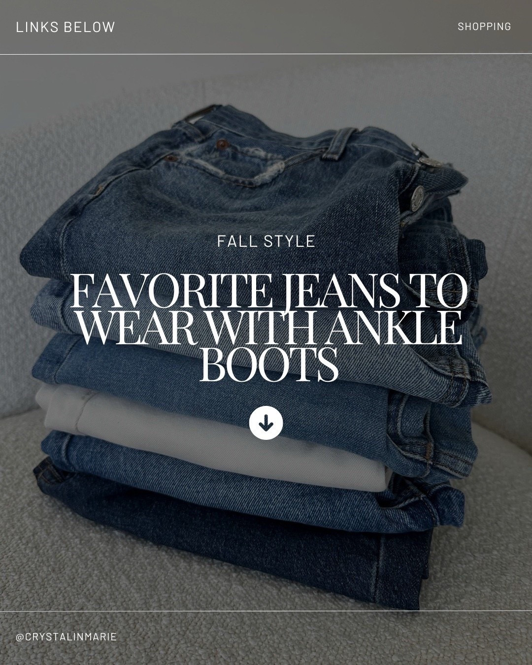 My favorite jeans to wear with ankle boots:

Straight leg crop or full length
Wide leg full length
Slight barrel cropped 

Jeans, petite style 

#LTKPetite