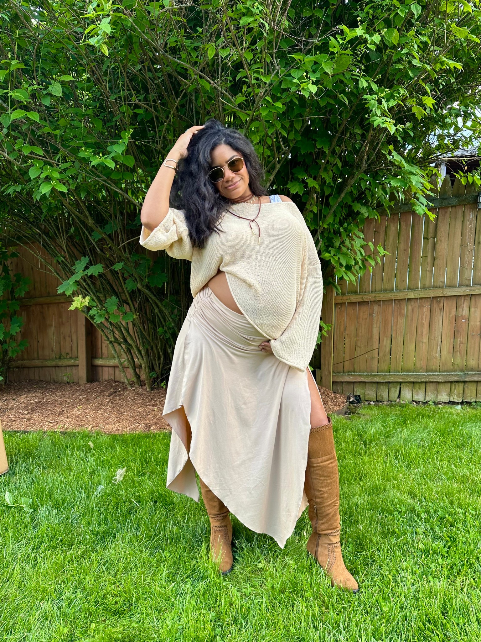 Midsize Western maternity outfit 🤠

#LTKU #LTKBump #LTKFindsUnder100