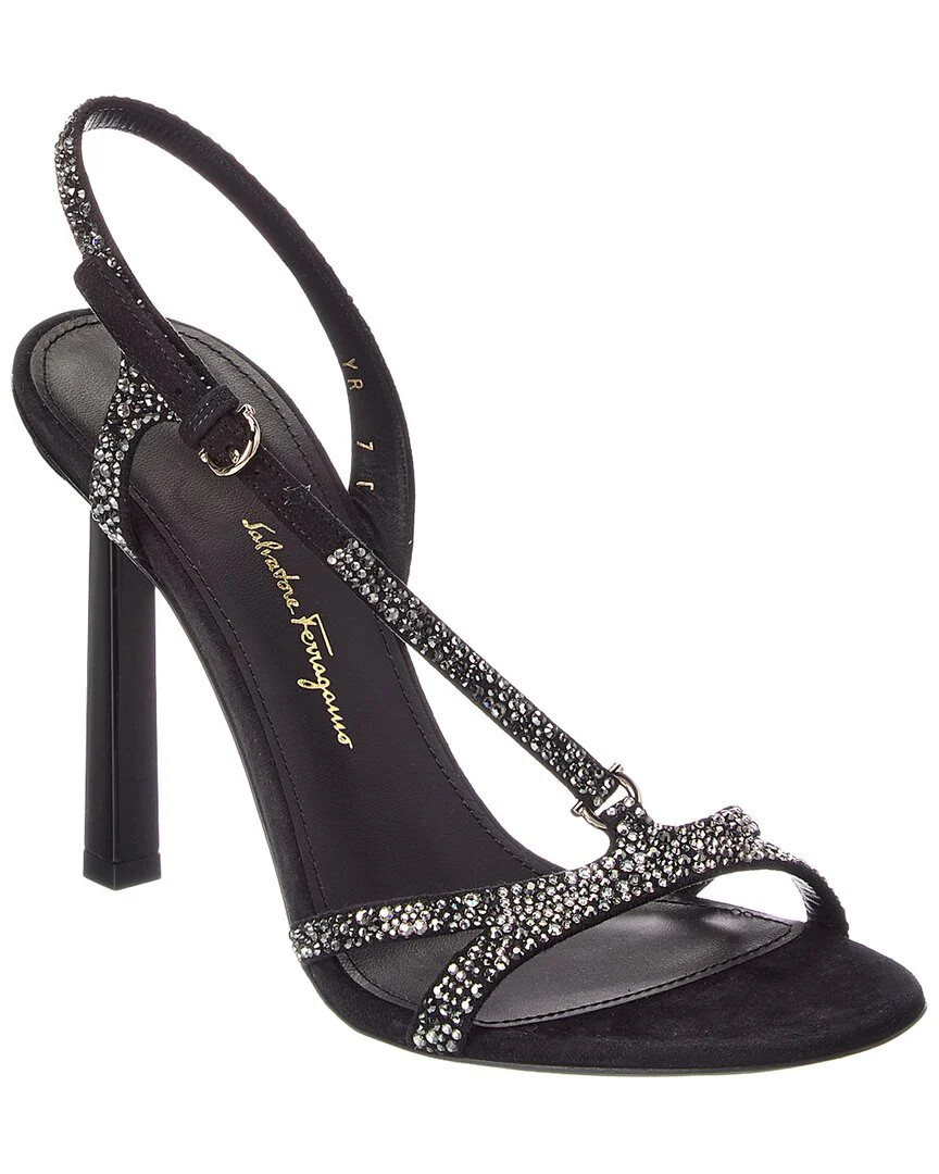 Ferragamo Jole X5 Suede Sandal | Shop Simon