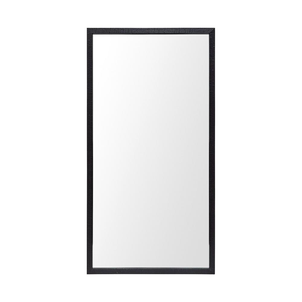 Mercana Large Rectangle Black Modern Mirror (41.5 in. H x 21.5 in. W) | The Home Depot