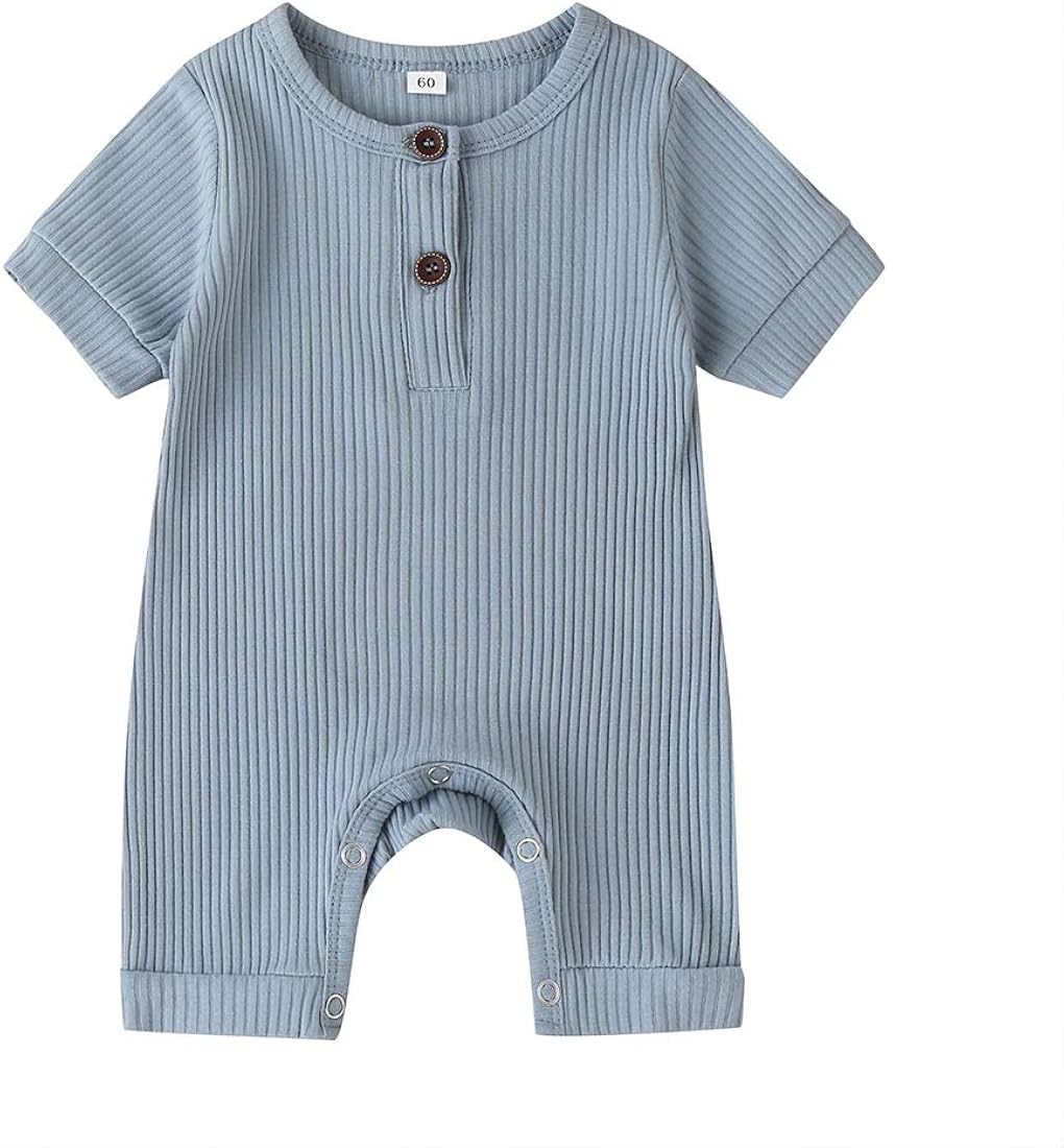 niceclould Newborn Baby Boy Girl Knitted Romper Jumpsuit Solid Long Sleeve Legging Bodysuit Plays... | Amazon (US)