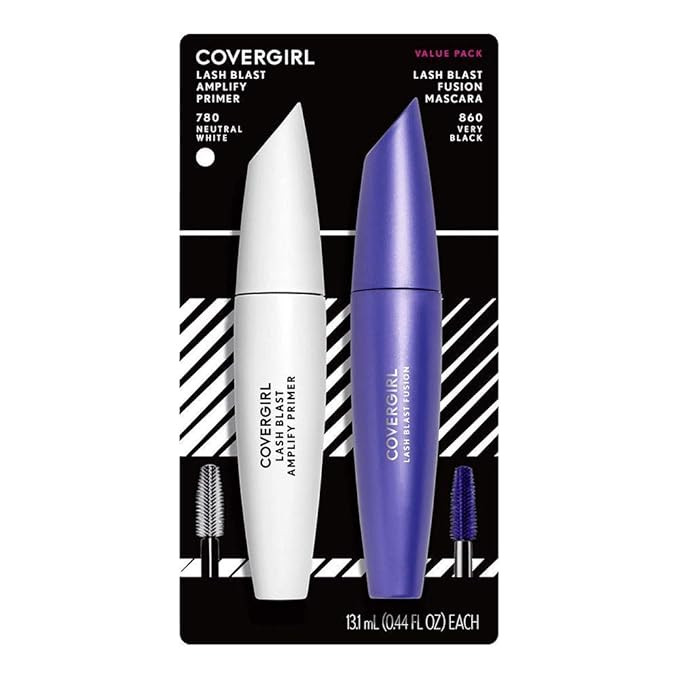 COVERGIRL Lash Blast Fusion Mascara & COVERGIRL Lash Blast Amplify Eyelash Primer Pack , VERY BLA... | Amazon (US)