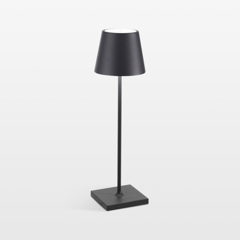 Poldina Pro Dark Grey Metal Table Lamp by Zafferano America + Reviews | Crate & Barrel | Crate & Barrel