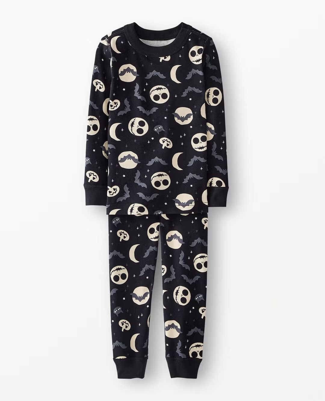 Kids Disney Tim Burton's The Nightmare Before Christmas Long John Pajama Set | Hanna Andersson