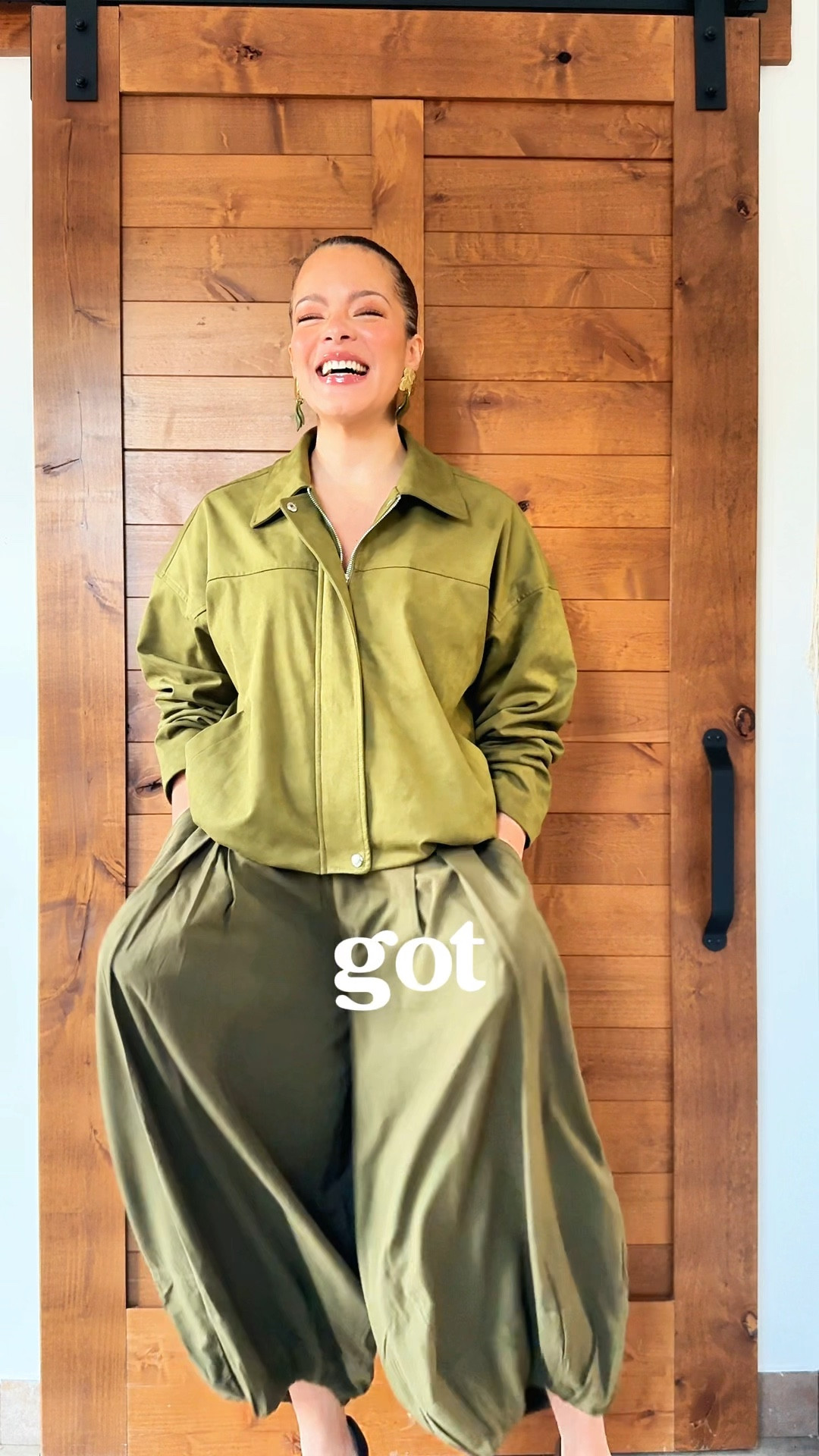 Styled balloon pants with a faux suede bomber jacket 🧡

#LTKdayinmylife #LTKootd