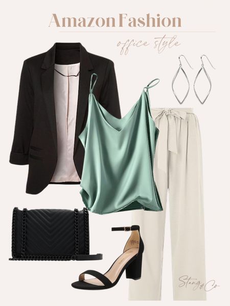 Amazon fashion - office style 

Blazer - camisole - wide leg trouser - crossbody bag - style inspo - workwear - scrappy black heel - silver earrings 

#LTKstyletip #LTKshoecrush #LTKunder50