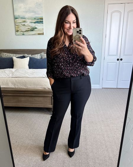 Fall Workwear

Fall outfit | fall fashion | curve style | midsize fashion | size large | black pumps | heels | floral blouse | work pants | office attire 

#LTKstyletip #LTKworkwear #LTKcurves