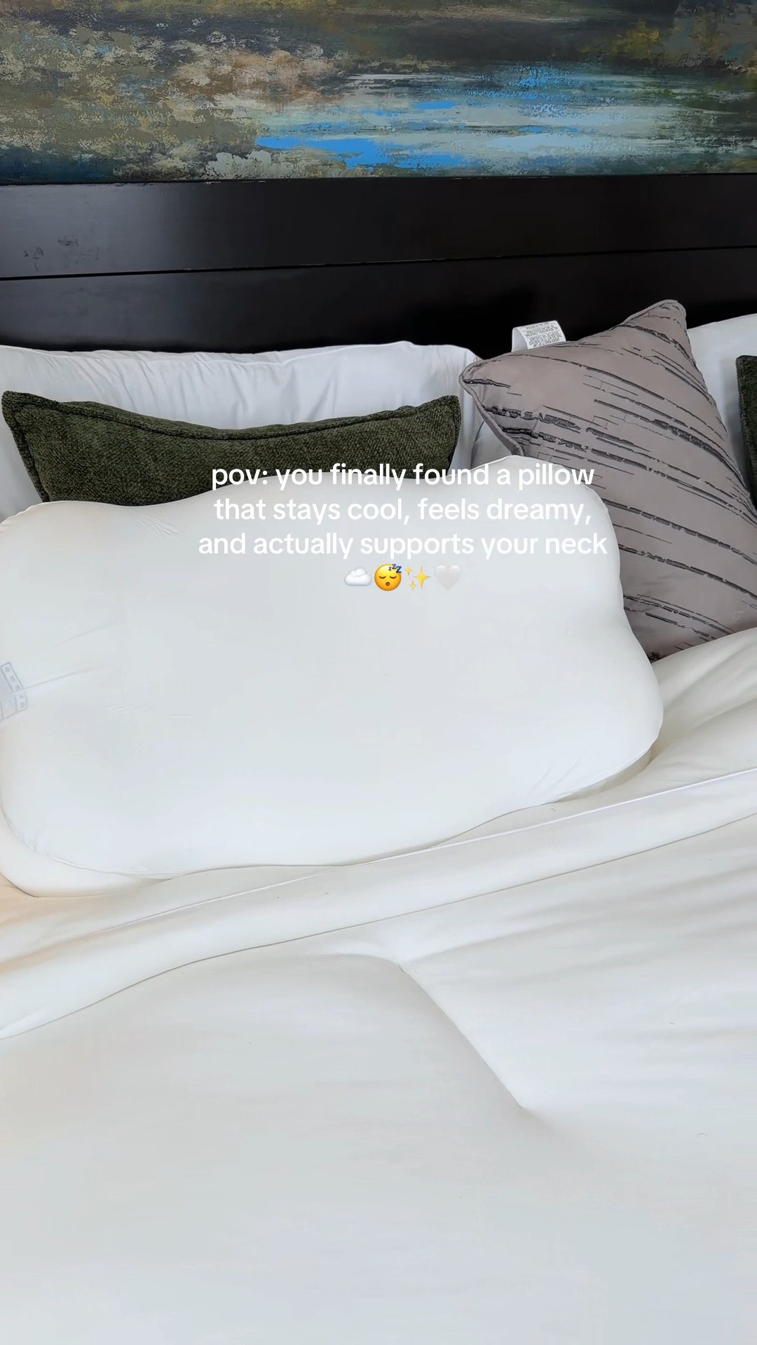 cooling, cloud soft, and real neck support you can actually feel! come with dual height design, ergonomic zones, and a washable cooling cover, the mellow pillow is a dream

#LTKhome