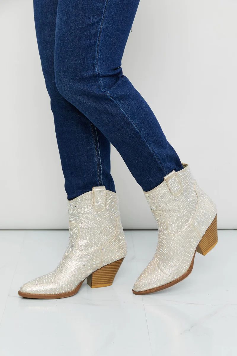 'Rawena' Rhinestone Cowboy Booties | Goodnight Macaroon