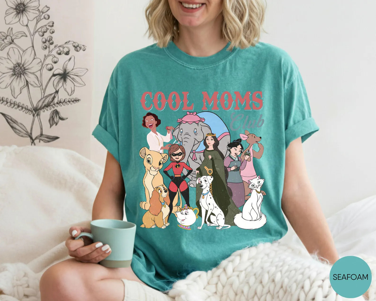 Comfort Colors® Retro Disney Cool Mom Clubs Shirt, Funny Mom Outfit, Disney Moms Shirt, Best Mom... | Etsy (Global)