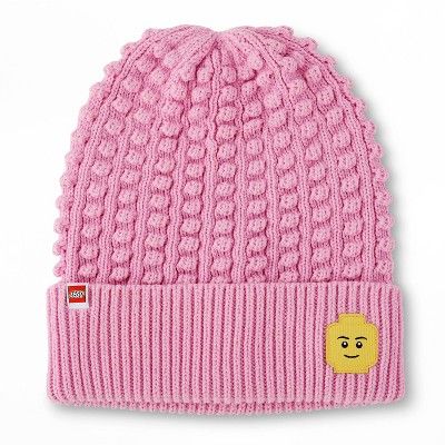 Adult LEGO Minifigure Patch Beanie Hat - LEGO® Collection x Target Pink | Target