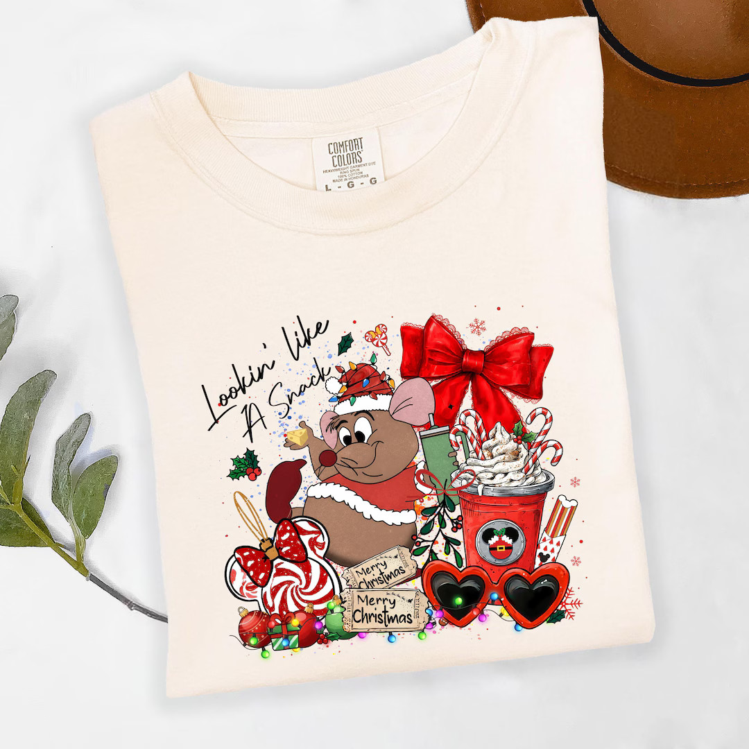 Comfort Colors Gus Gus Christmas Shirt,looking Like A Snack Shirt,disney Christmas Shirt - Etsy | Etsy (US)